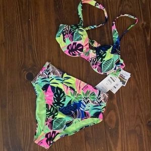 Multicolored swim suit